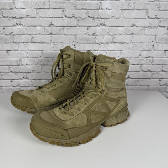 Bates Beige Men\'s Velocitor Waterproof Side Zip Work Boot Size 10
